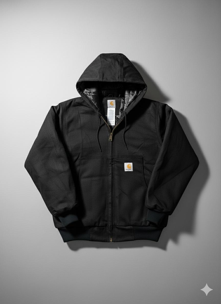 Vestes à capuche noires style rework Carhartt