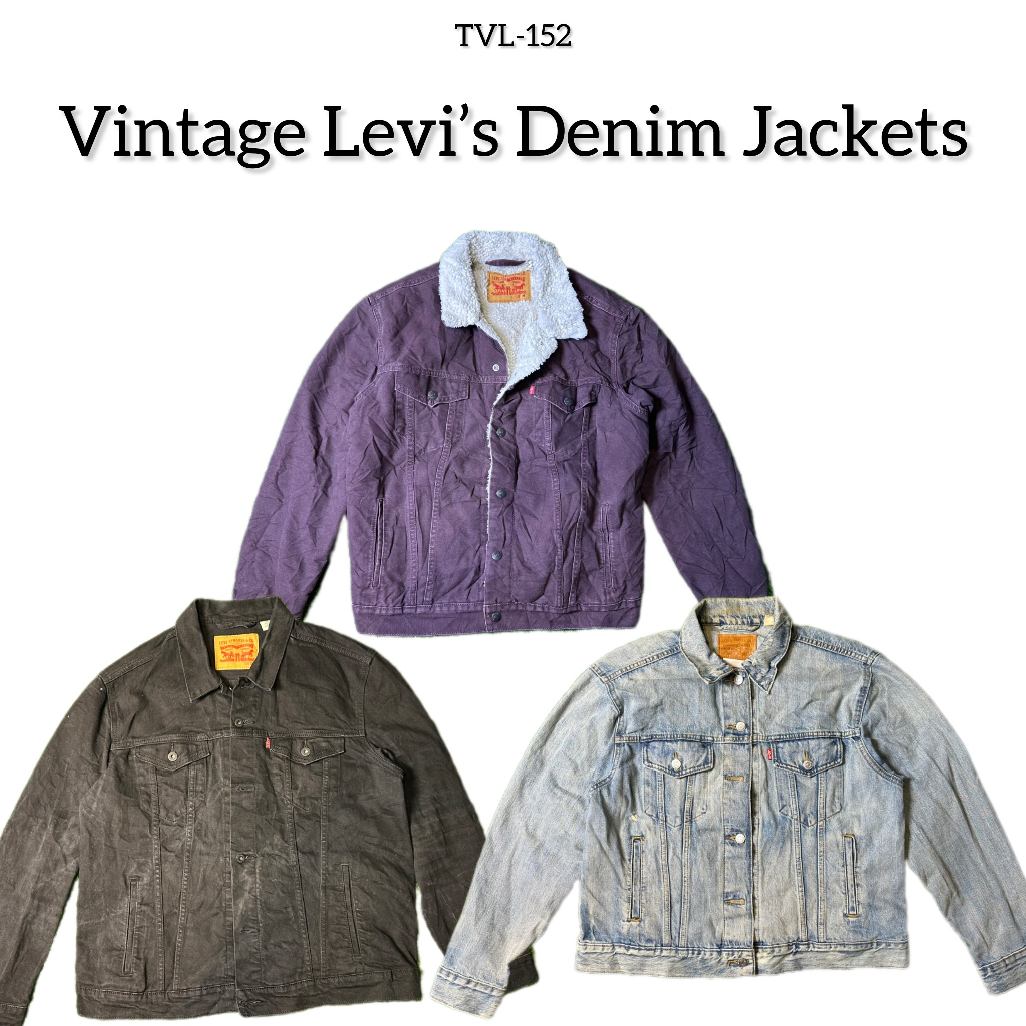Vintage Levi’s Denim Jackets (TVL-152)