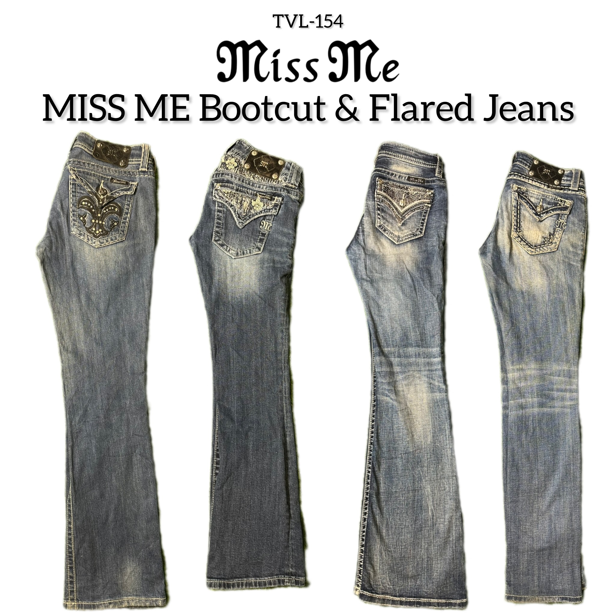 Miss Me Mix Bootcut & Flared Jeans (TVL-154)