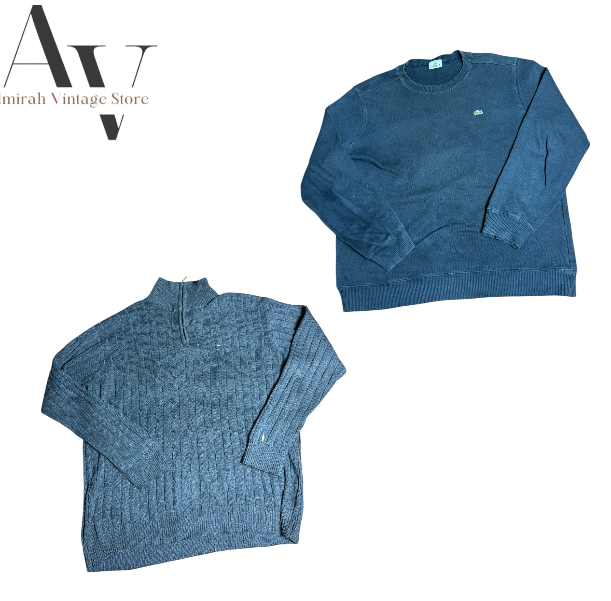 Lacoste ,carhartt ,Tommy Hilfiger half zipper and sweaters