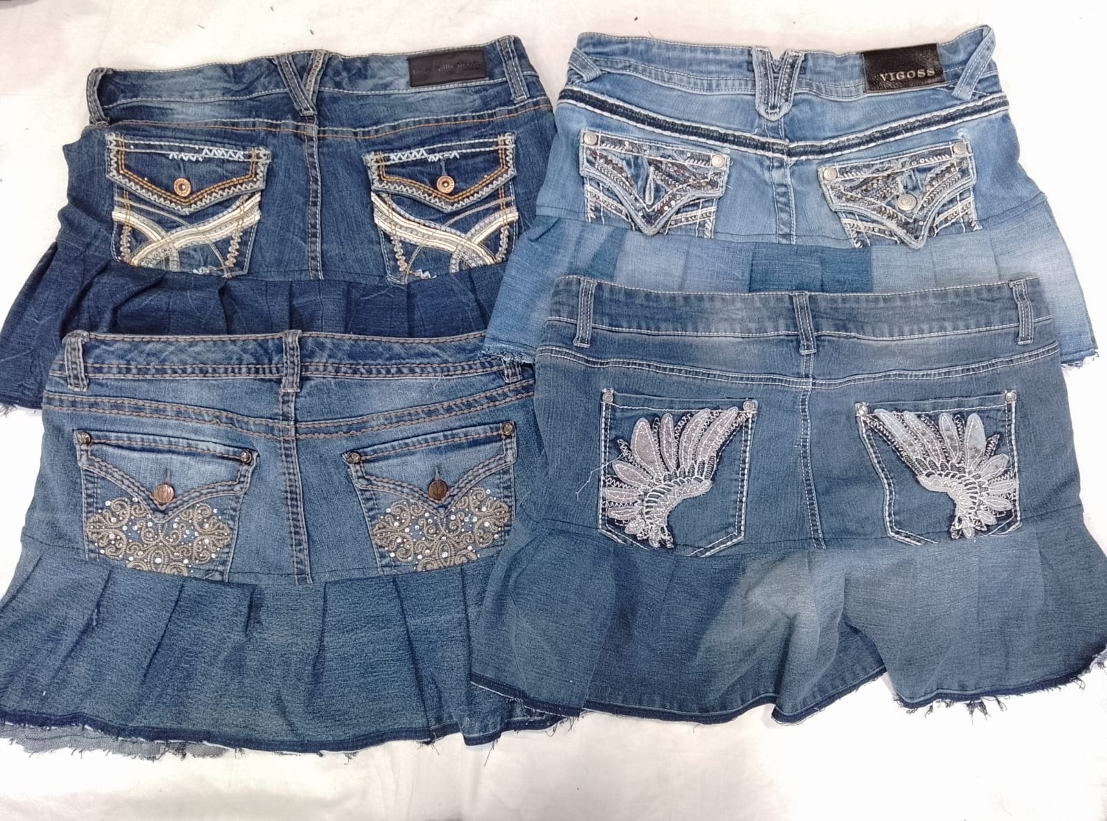 CR5564 Upcycled Flare Skirts