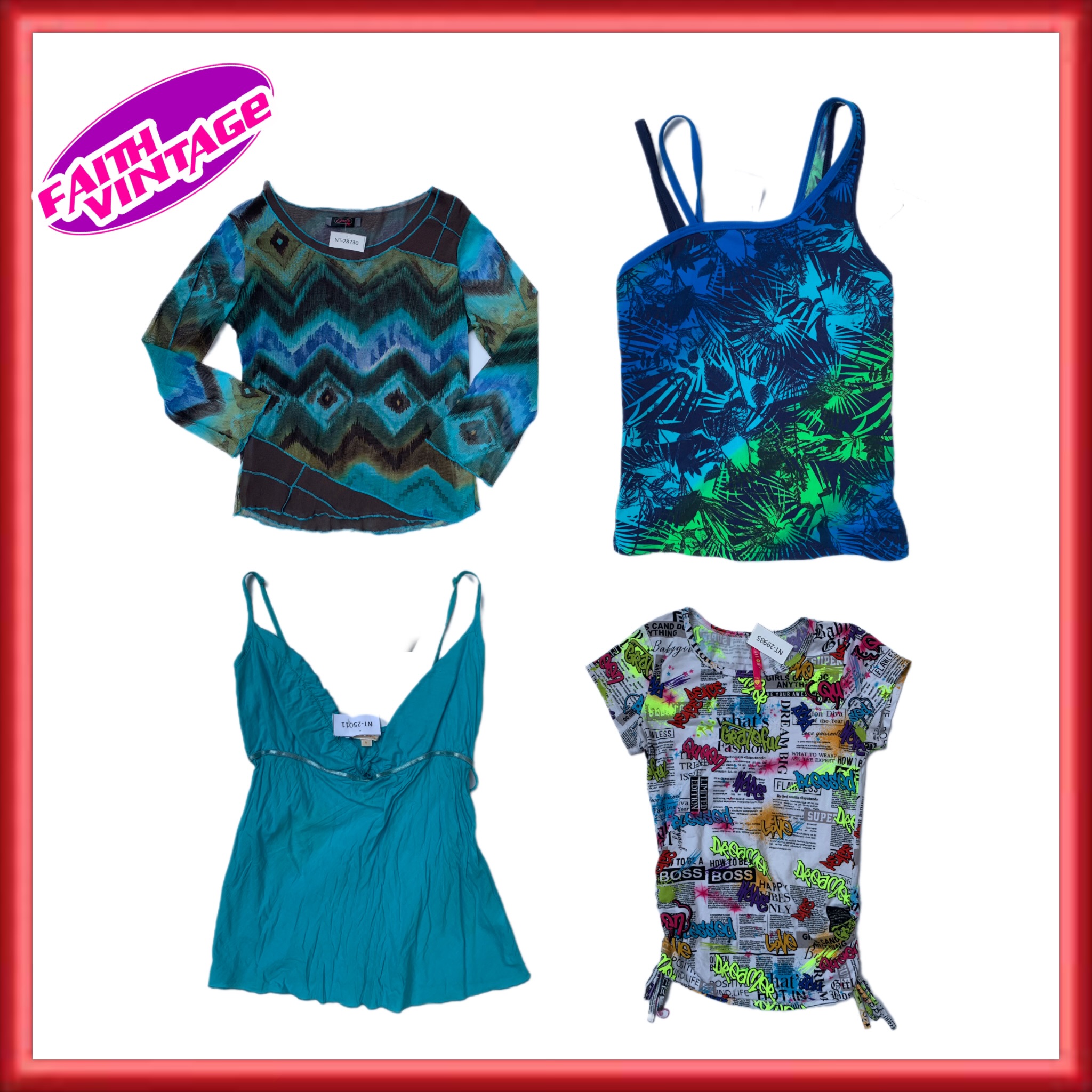 Rainbow Style Tops & Dresses Mix (FV-139)