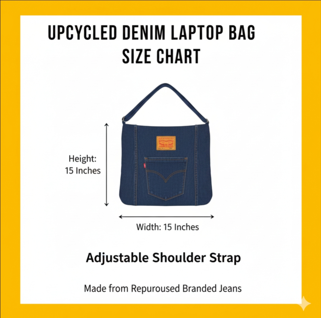 Upcycled Denim Shoulder Bags – from Recycled Levi’s Denim Jeans