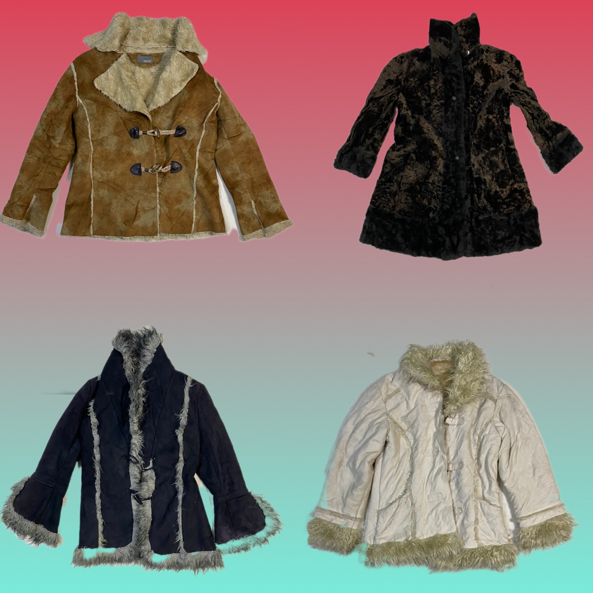 Y2K Unique Afghan coat (TS-1621)