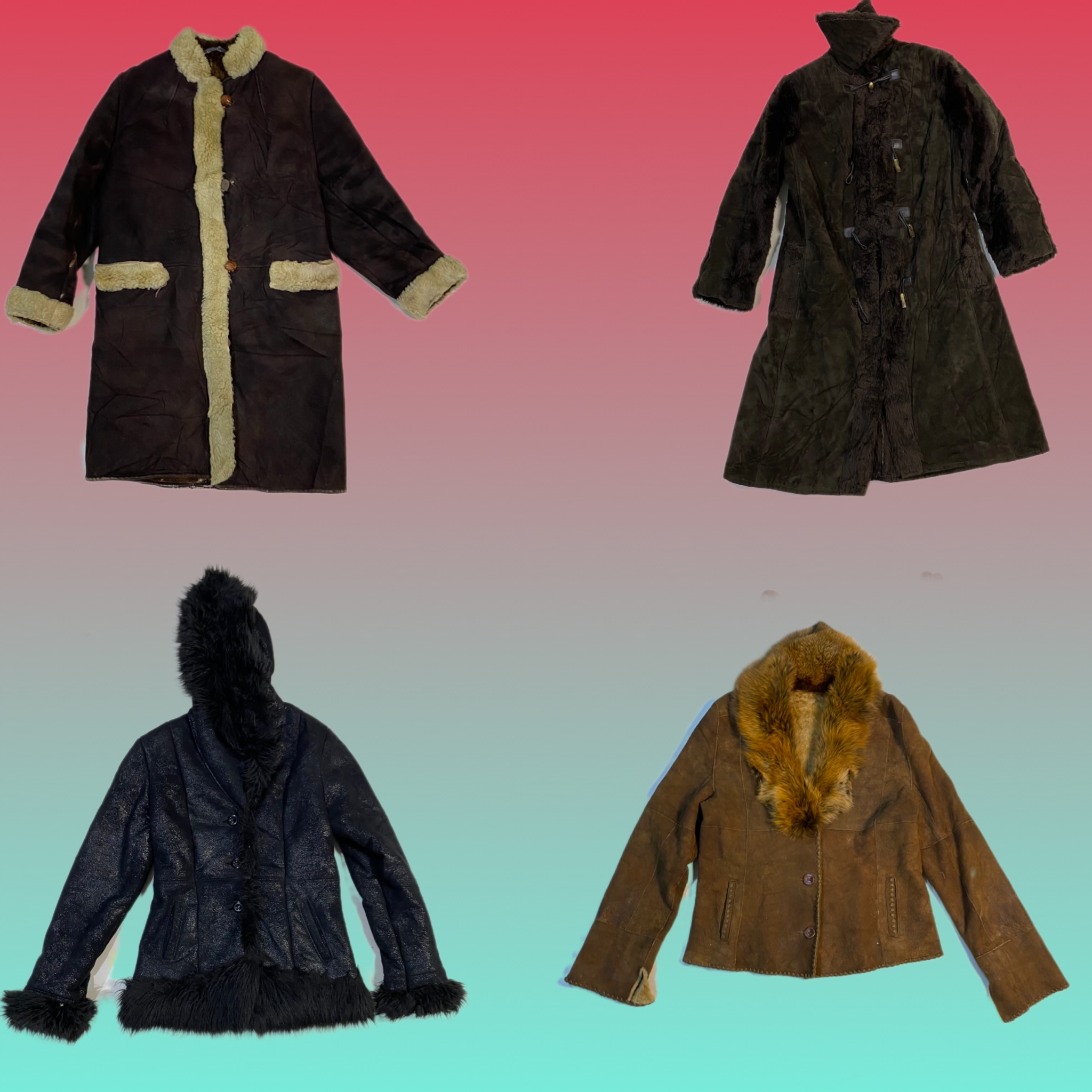 Y2K unique Afghan coat (TS1622)