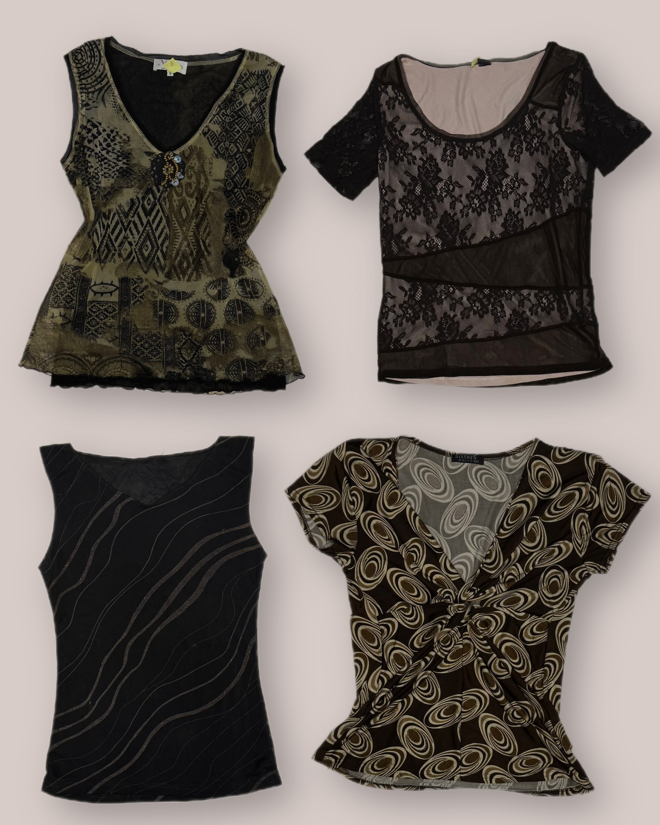 L'ère brune victorienne Y2k tops TT-076