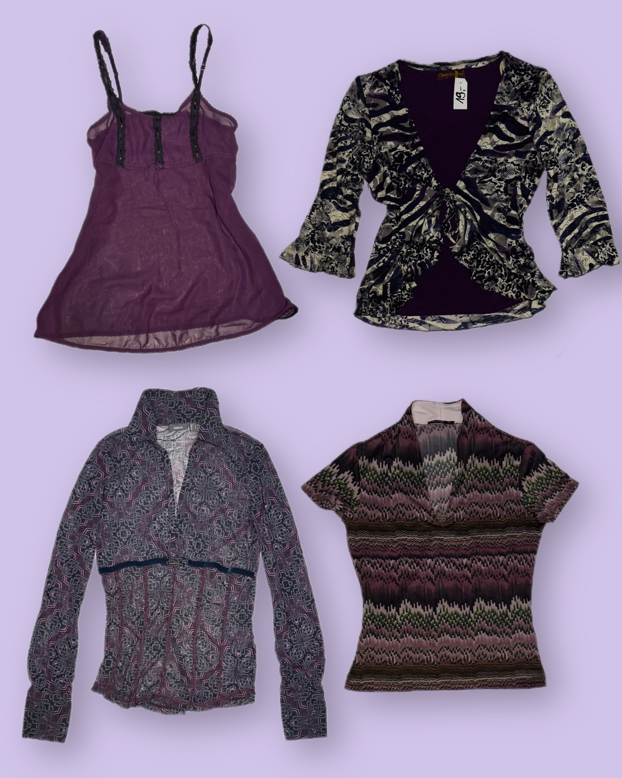 Purple is new Black y2k Tops TT-078