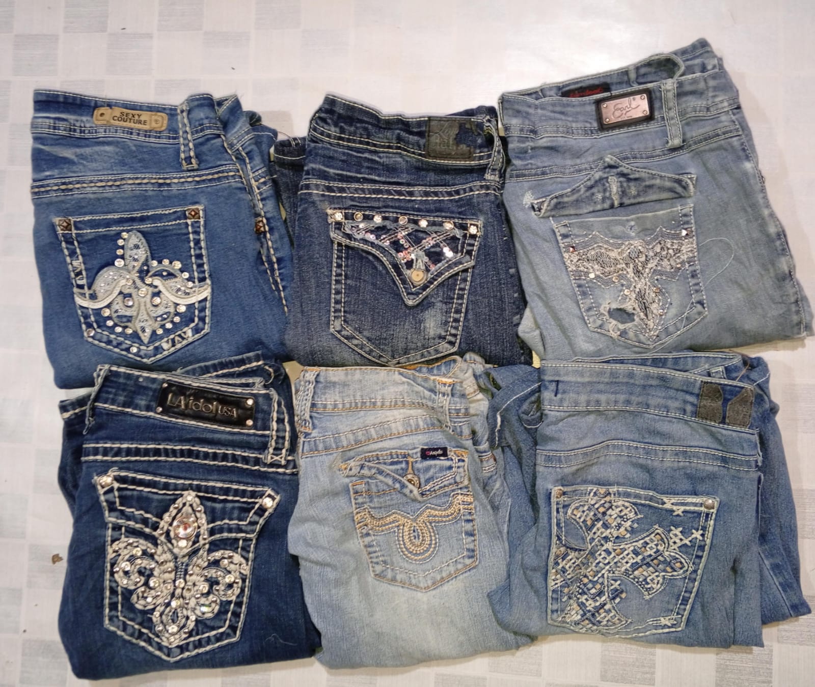 Angel and other brand jeans