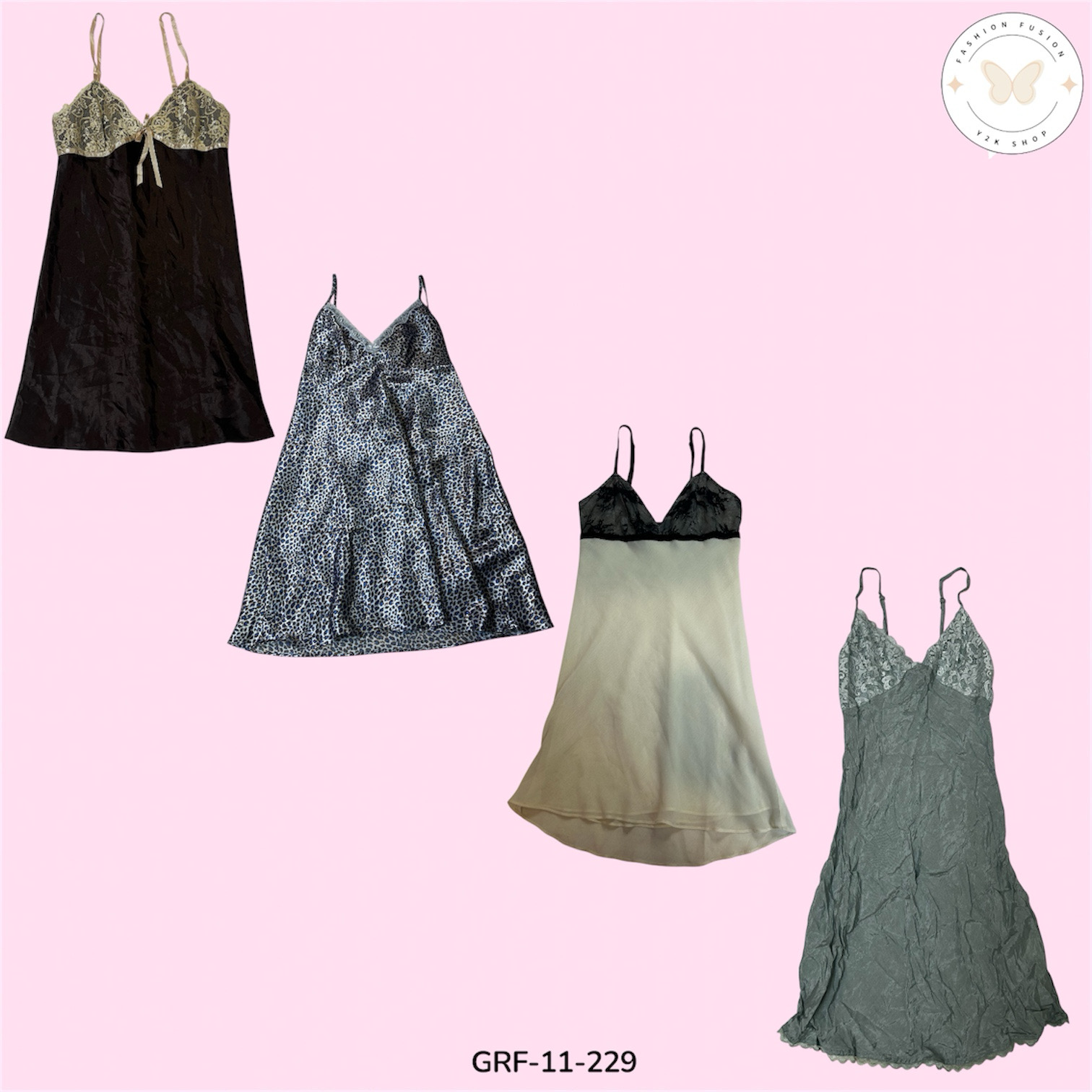 Soft Fabric Mix Slip Dress – Layering Essential for Any Occasion (GRF-11-229)