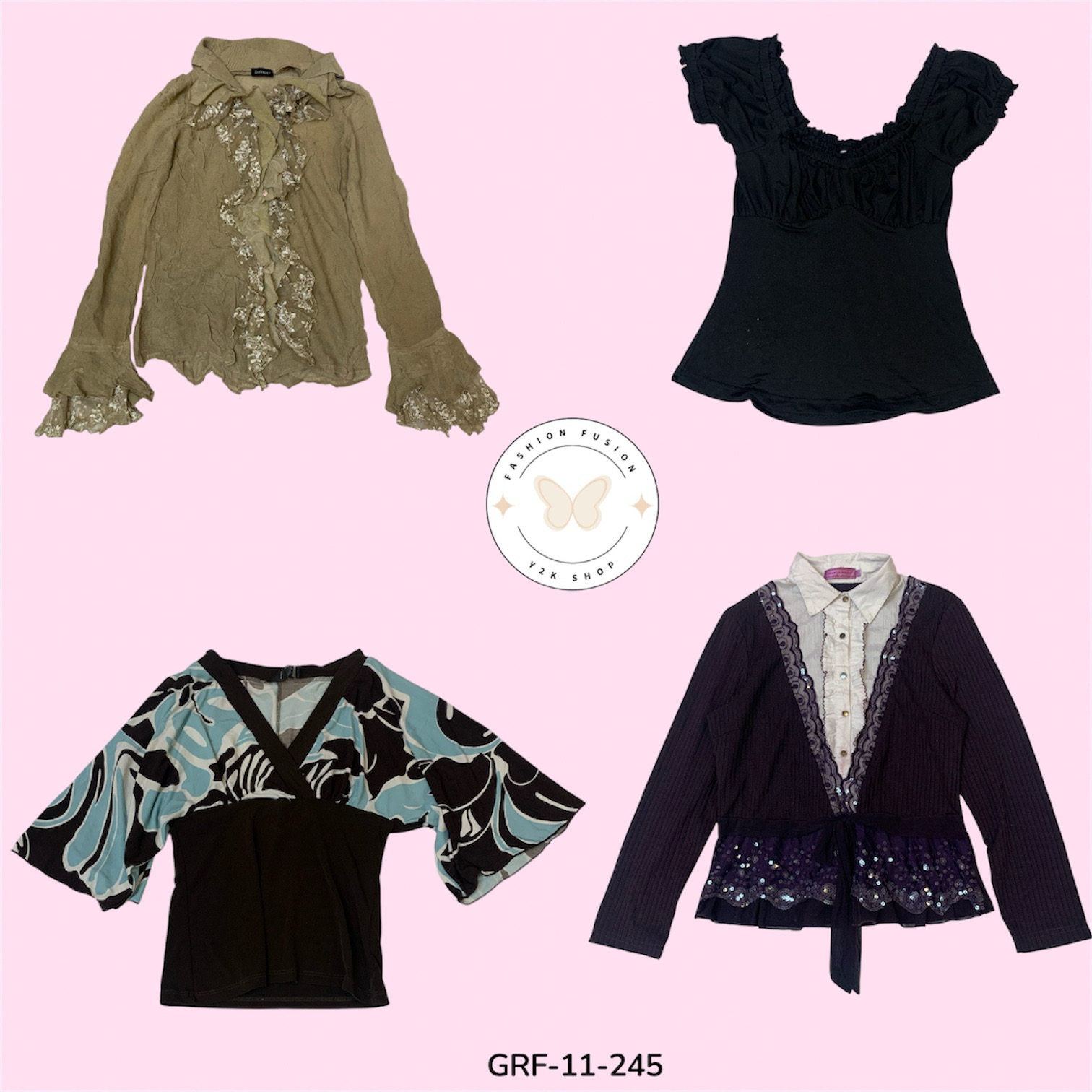 Elegant Poly Blouse – Lightweight & Breathable Everyday Top (GRF-11-245)