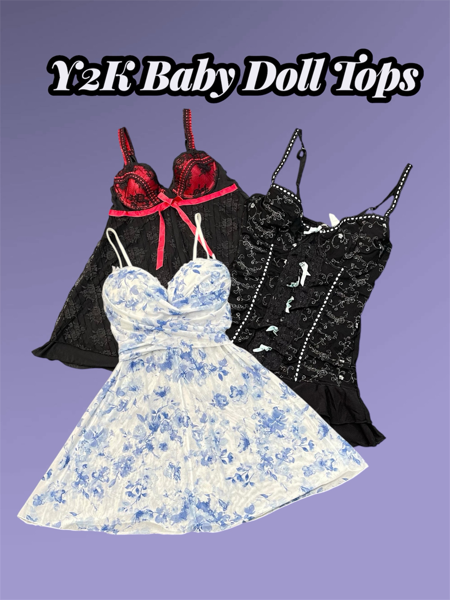 Y2K LINGERIE / ストラクチャードベビードール