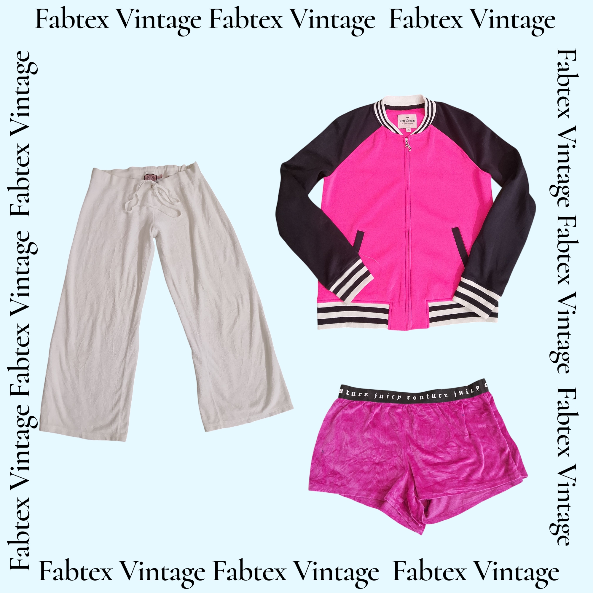 (FV-614) Giacche a track Juicy Couture e pantaloni a track