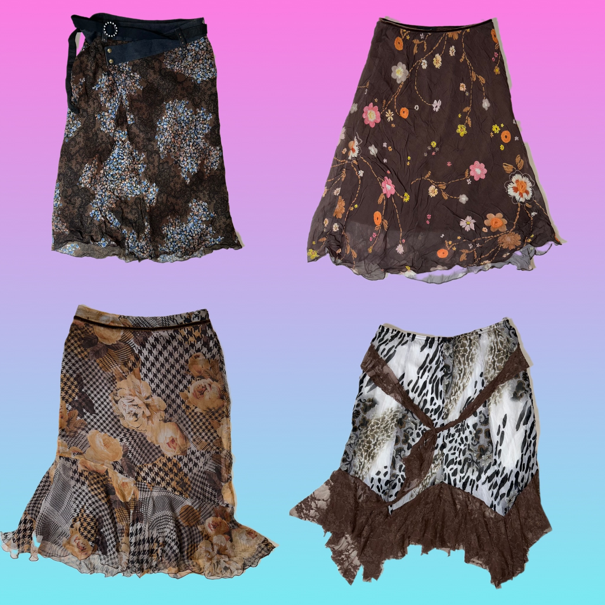 Trendy printed skirt collection (TT 244)