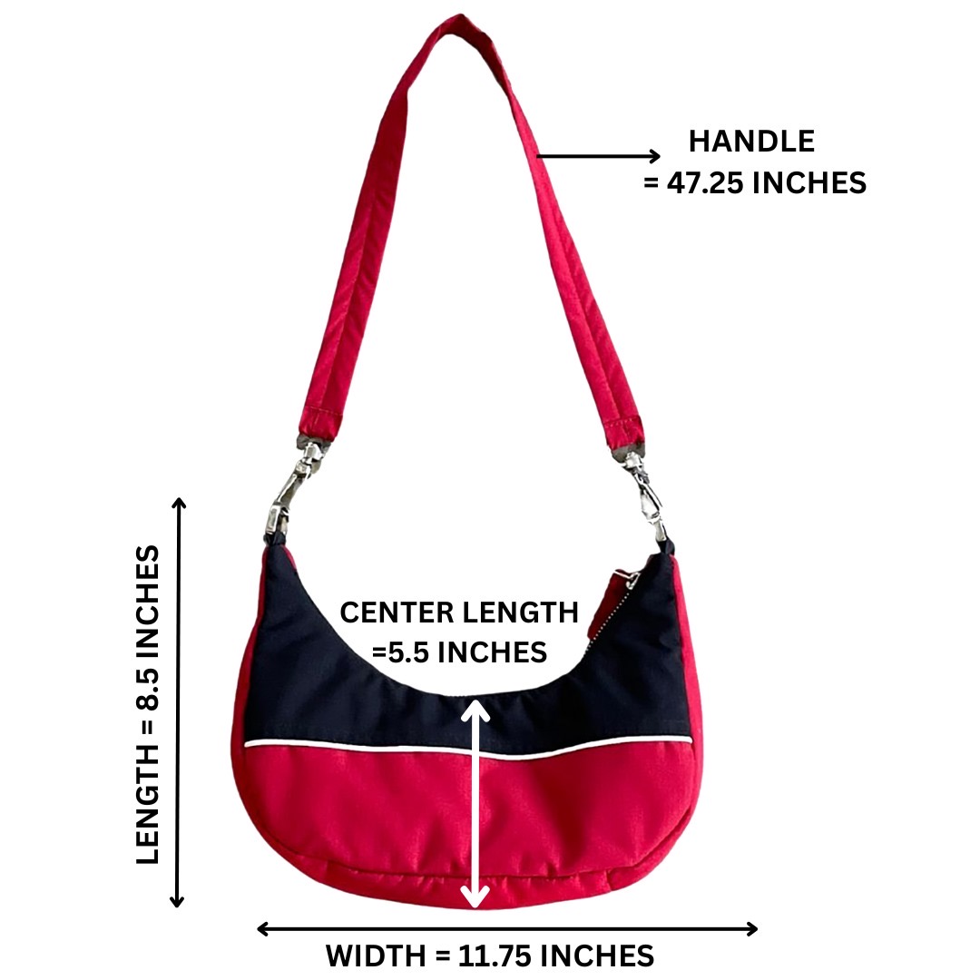 Upcycelte y2k Sportliche Schultertasche