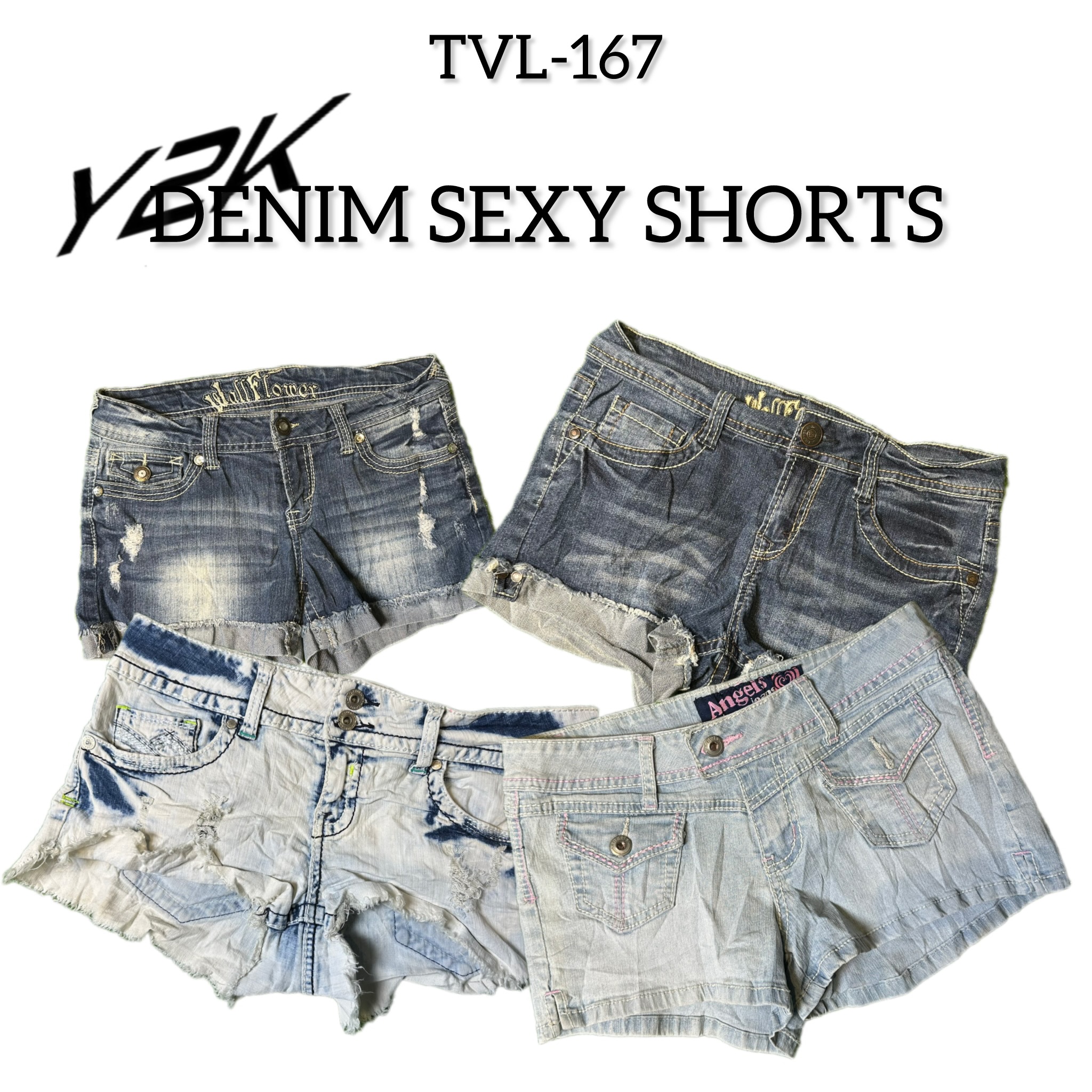 Y2K Denim Sexy Shorts (TVL-167)