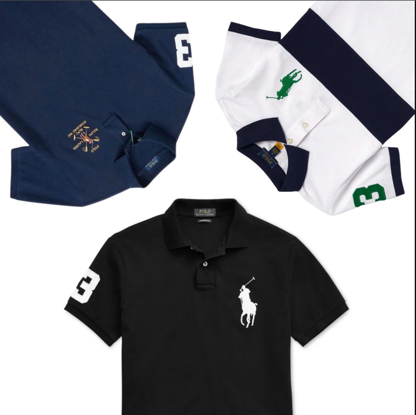 RALPH LAUREN POLO SHIRTS - GRADE B