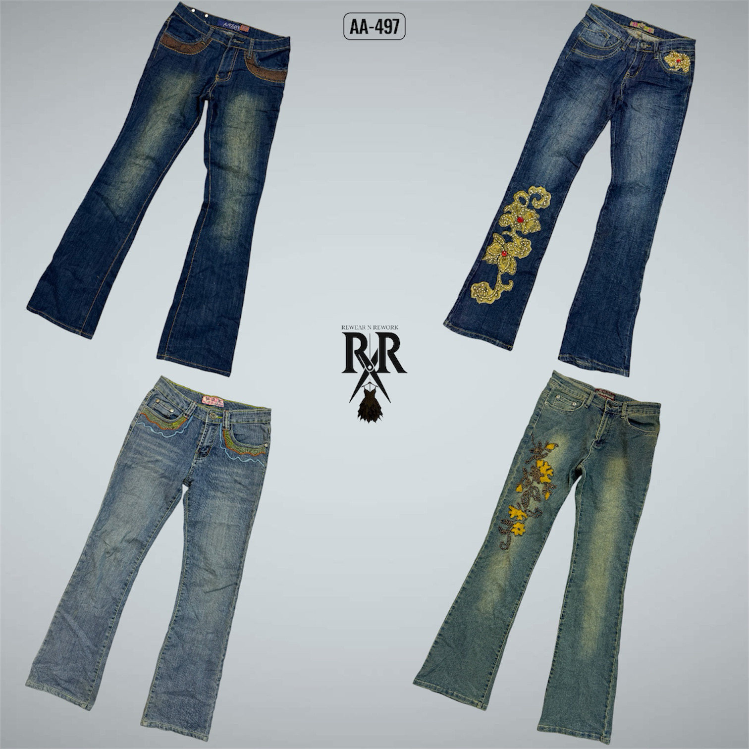 Y2K IT Girl Denim Jeans (AA-497)