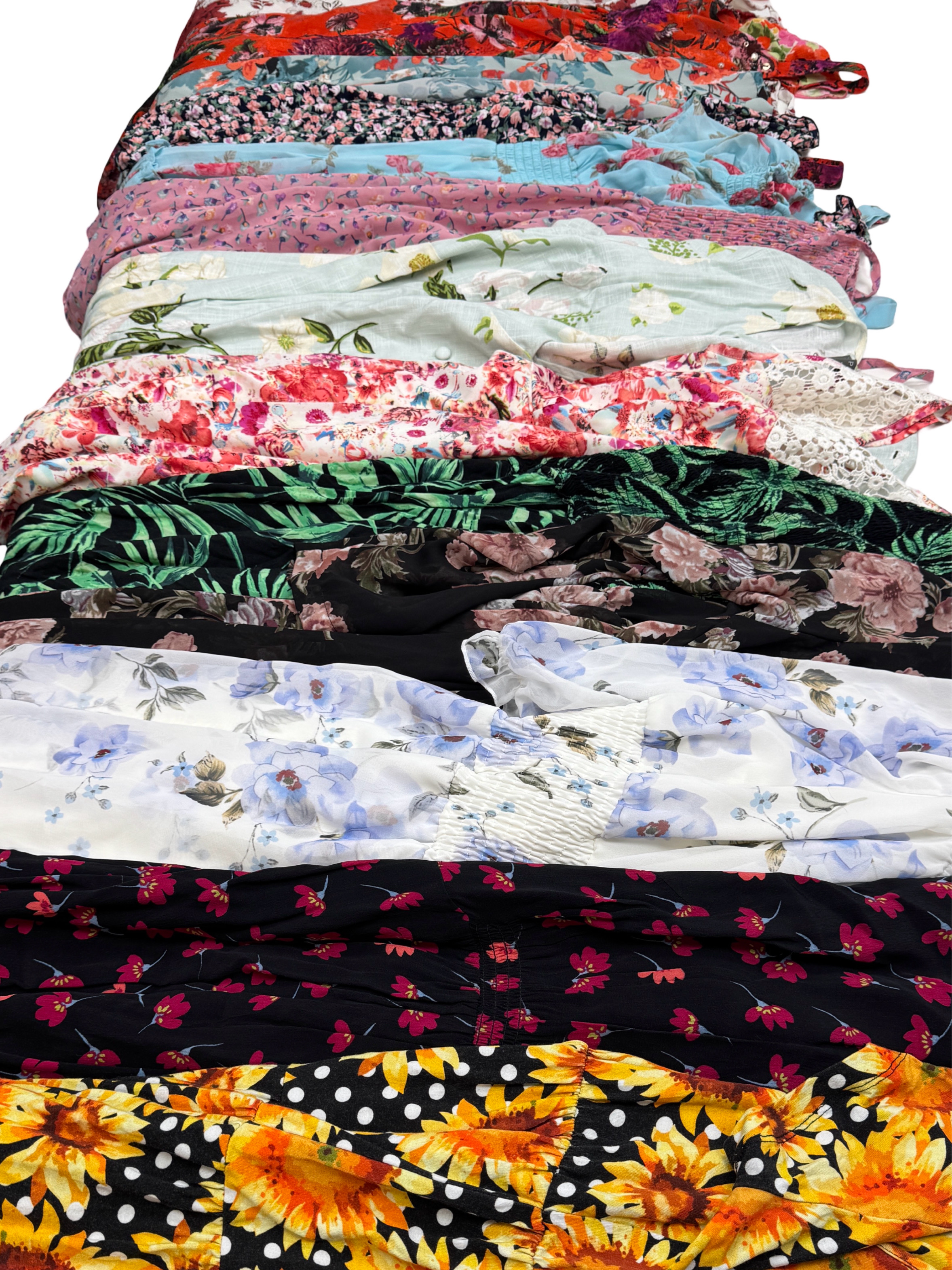 Mixed-brand floral dress