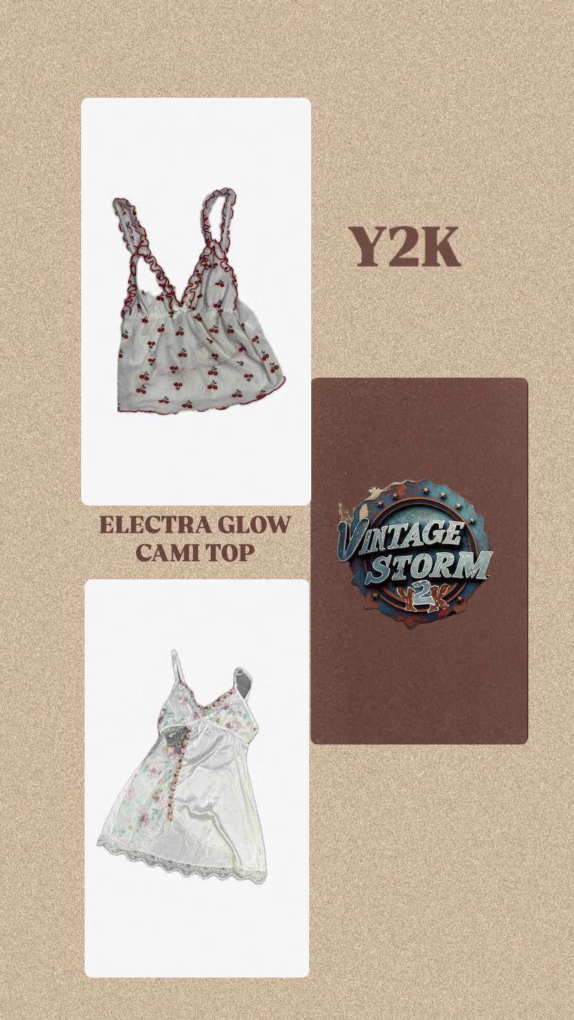 Y2k Electra Glow Cami Top