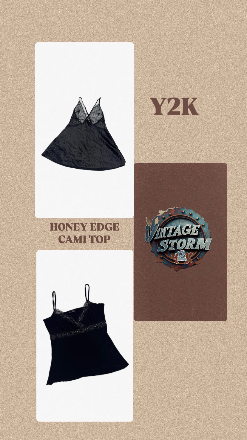 Y2k Honey Edge Cami Top