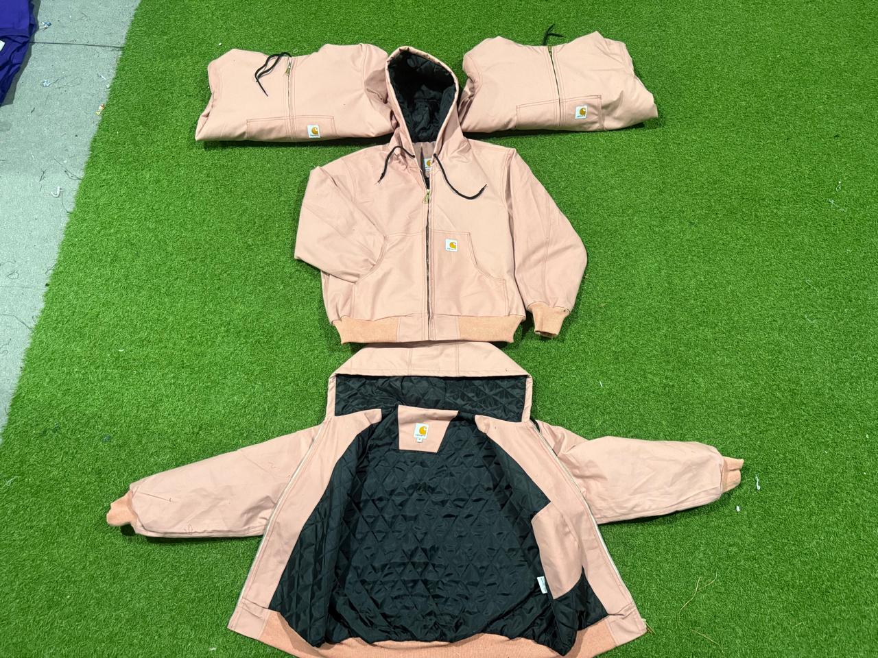 Carhartt Rework Style pink Farbe Hoodie Jacke