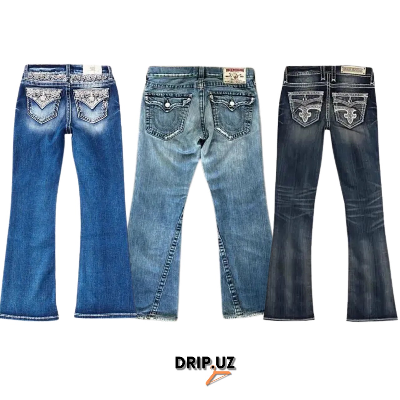 Y2K branded Jeans Miss me/Rock revival/True religion