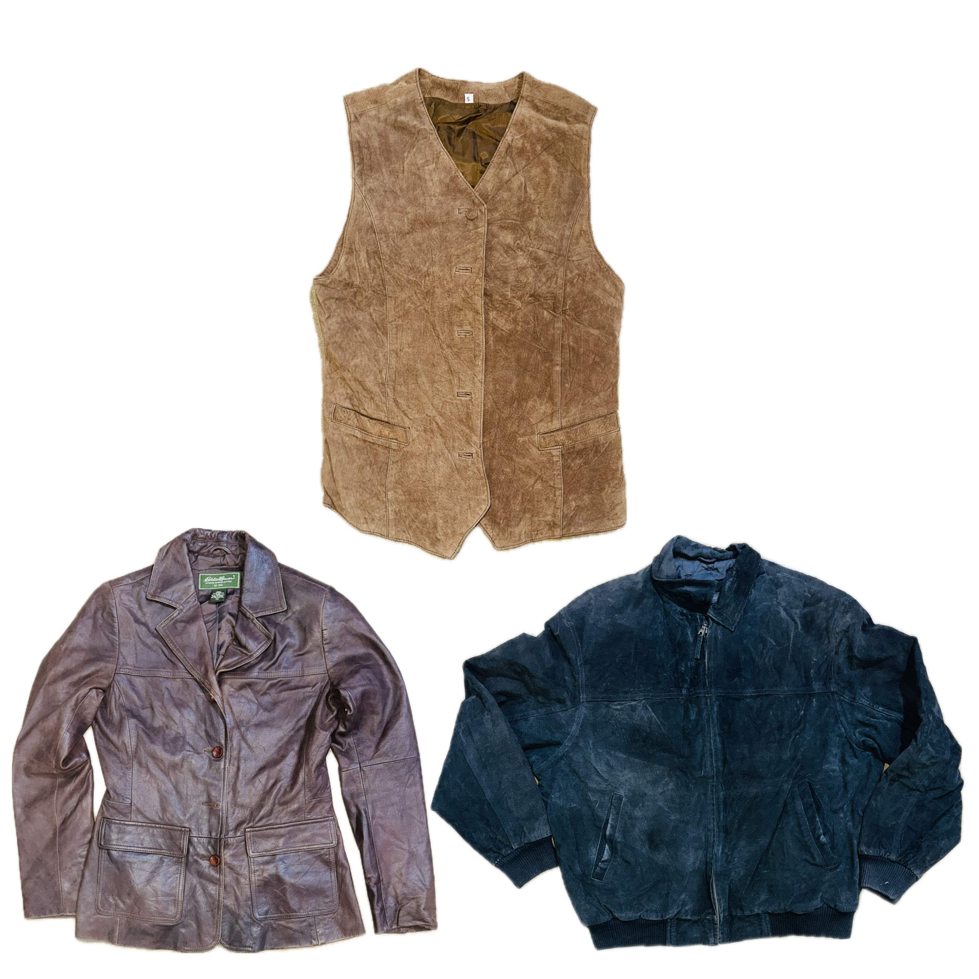 Vestes en mélange de daim