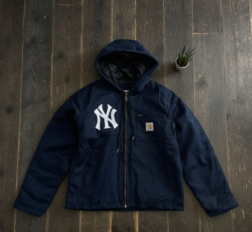 Vestes à capuche bleu marine style rework Carhartt NY