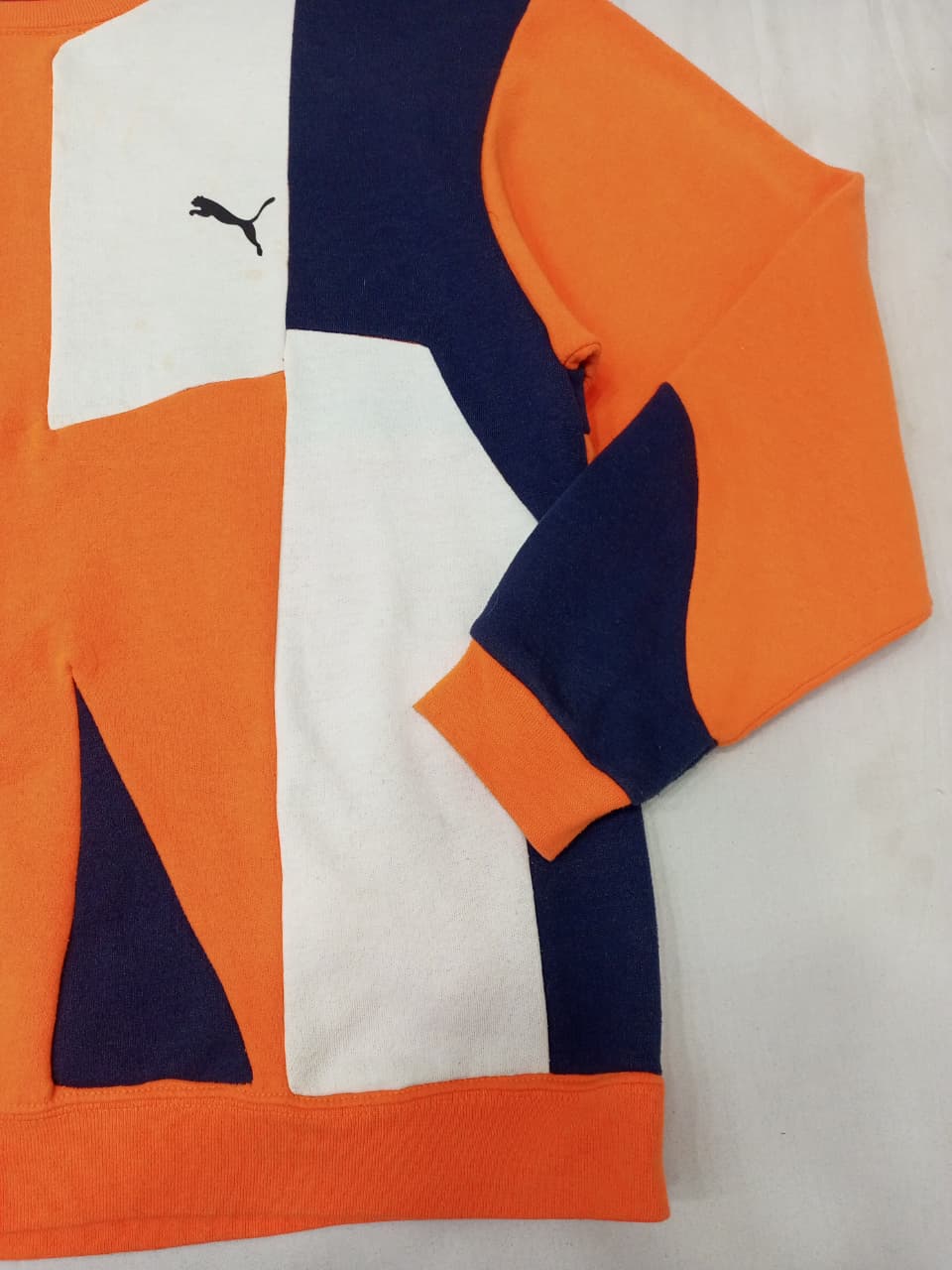 CR957 UPCYCLED Mixed Branded Patchwork Sweatshirt