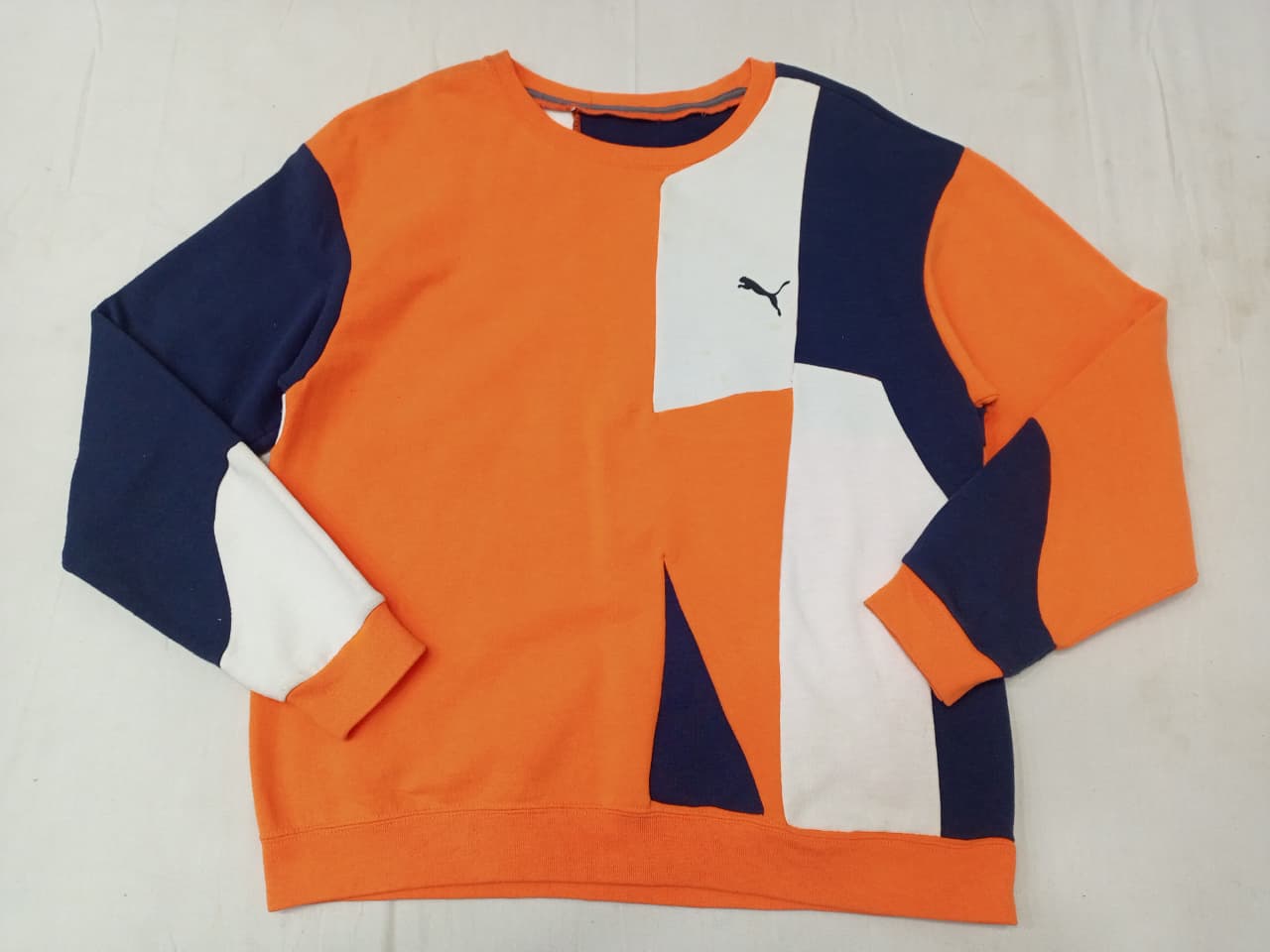 CR957 UPCYCLED Mixed Branded Patchwork Sweatshirt