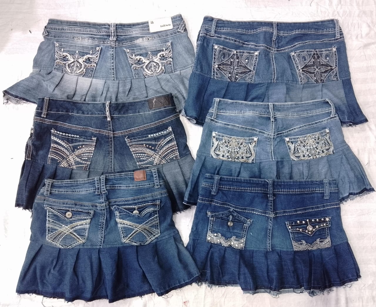 CR5579 Upcycled  Flare Skirts