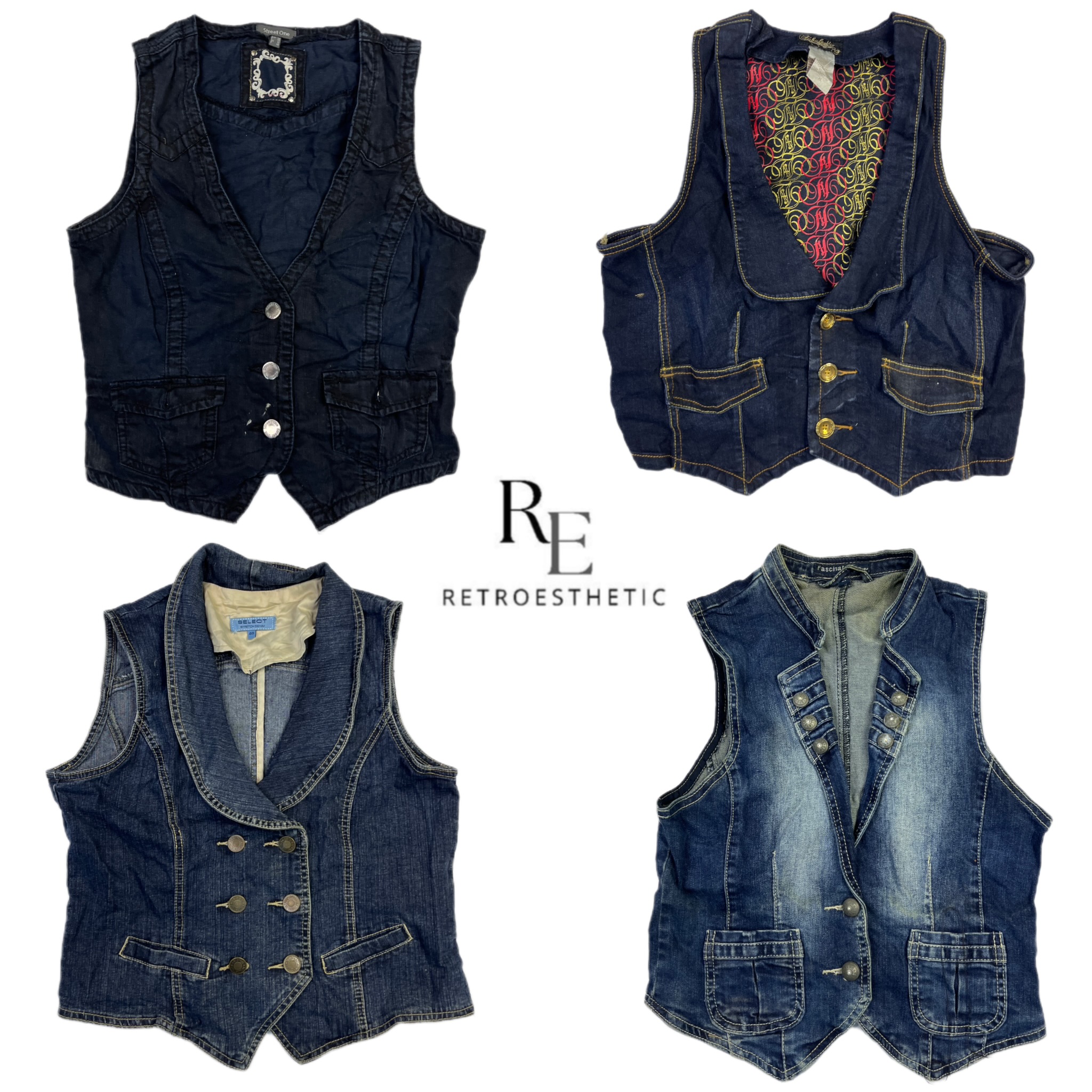 Y2K Era Cyber Girl unique waistcort RE-2505