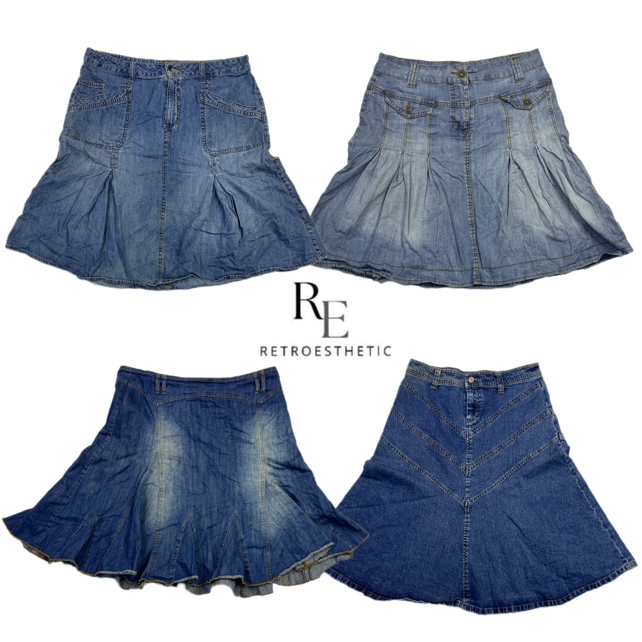 Y2K Britney Era Cyber Girl Midi Skirts RE-2509