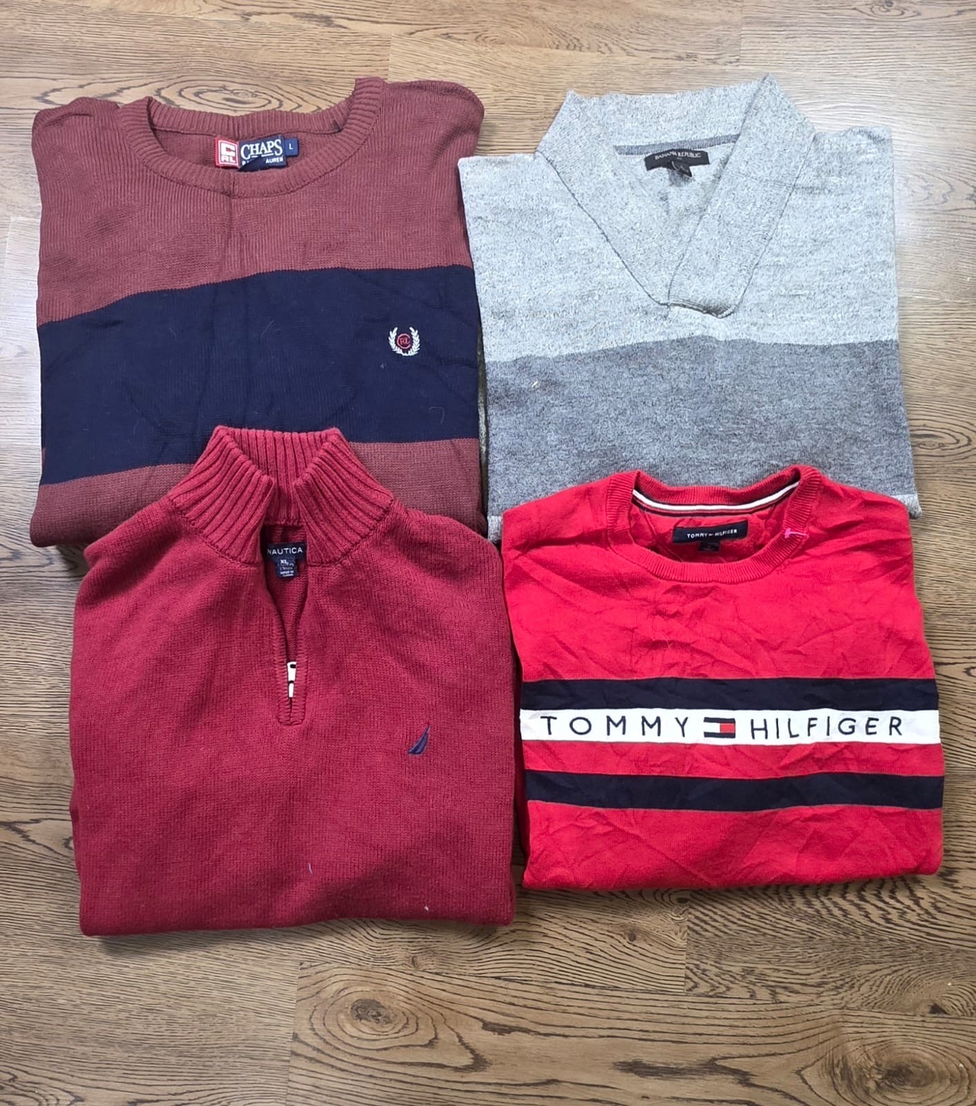 Mix branded sweaters