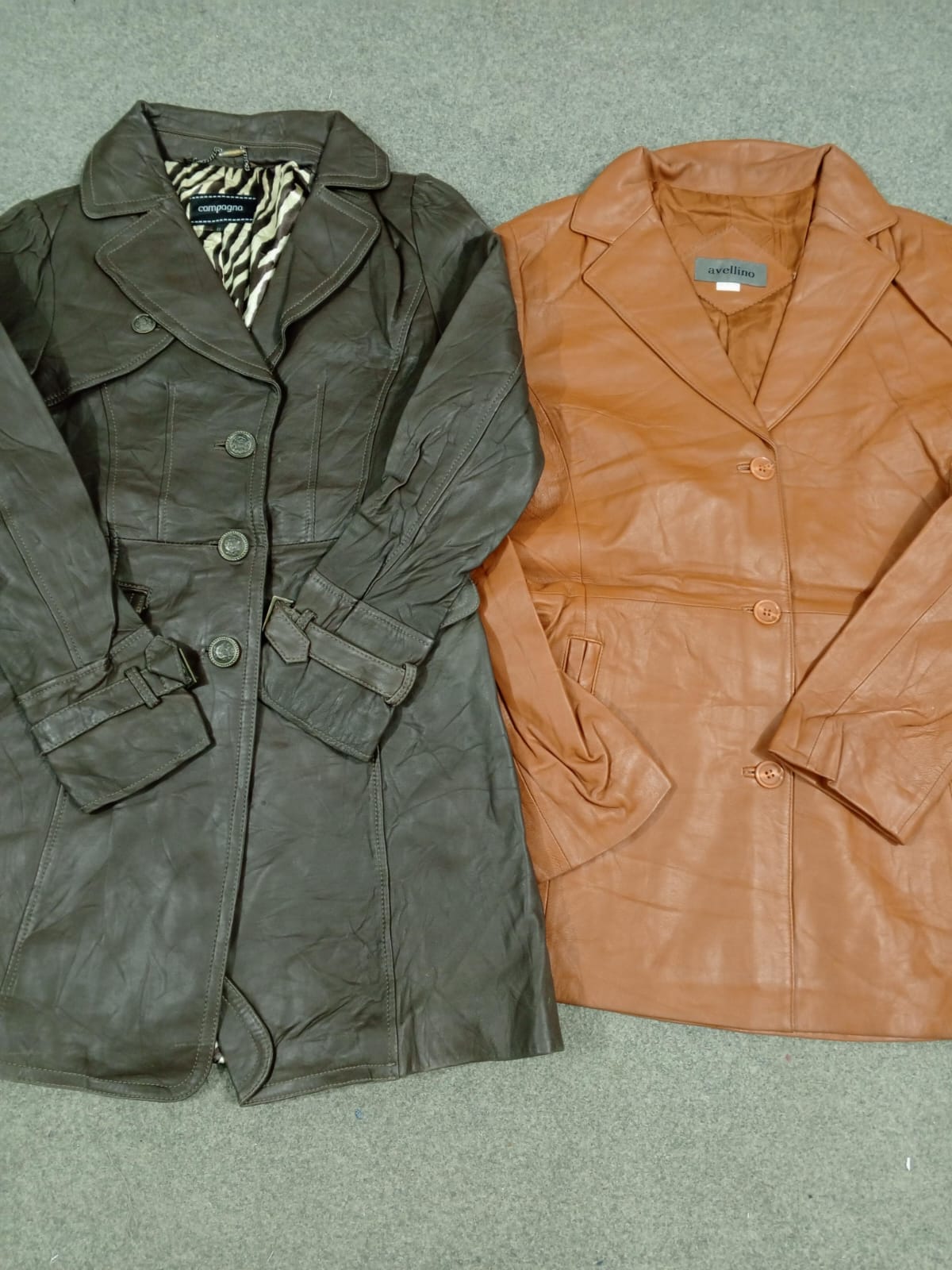 #204 Ladies Y2K Leather Trench Coats