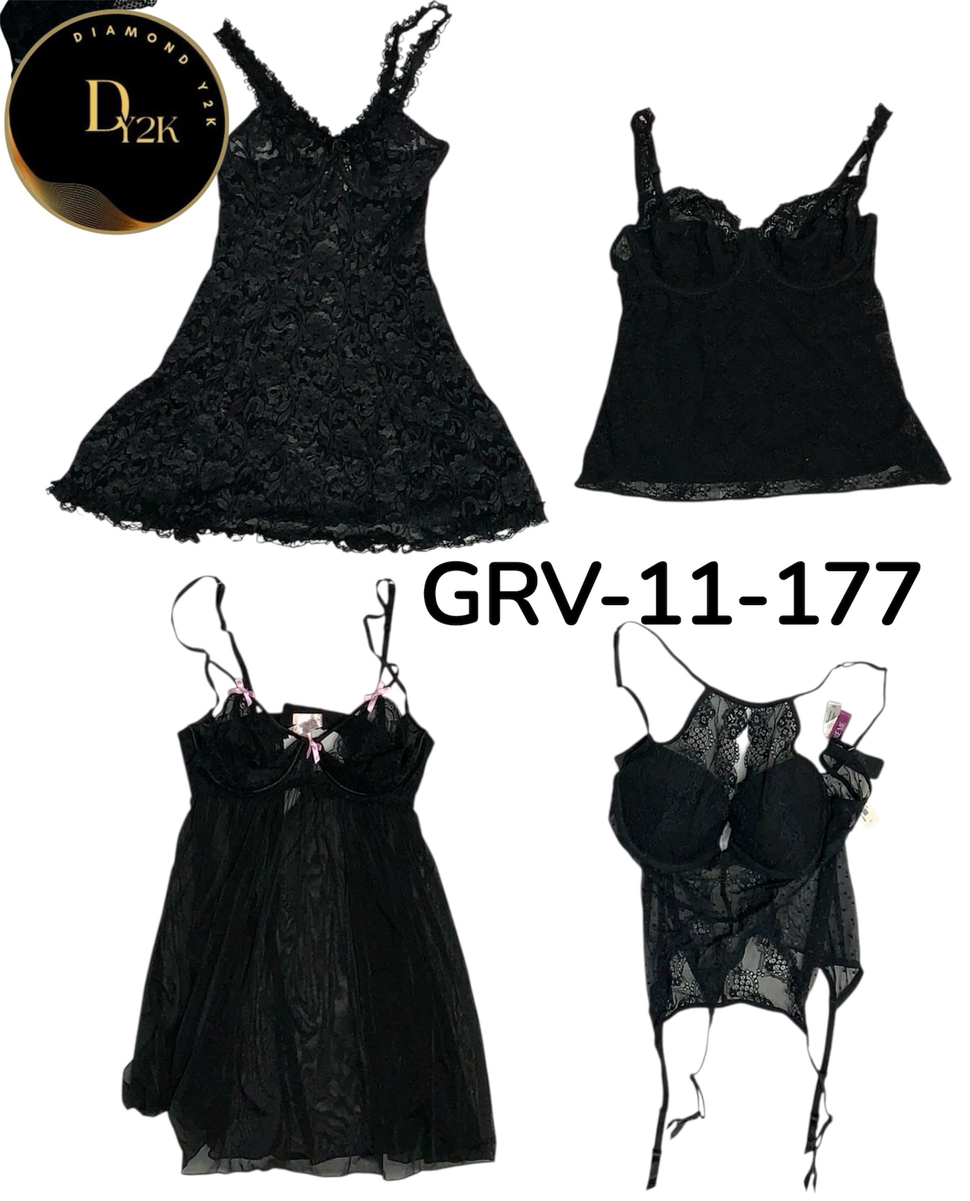 Robe Baby Doll Y2K – Esthétique rétro iconique mignonne (GRV-11-177)