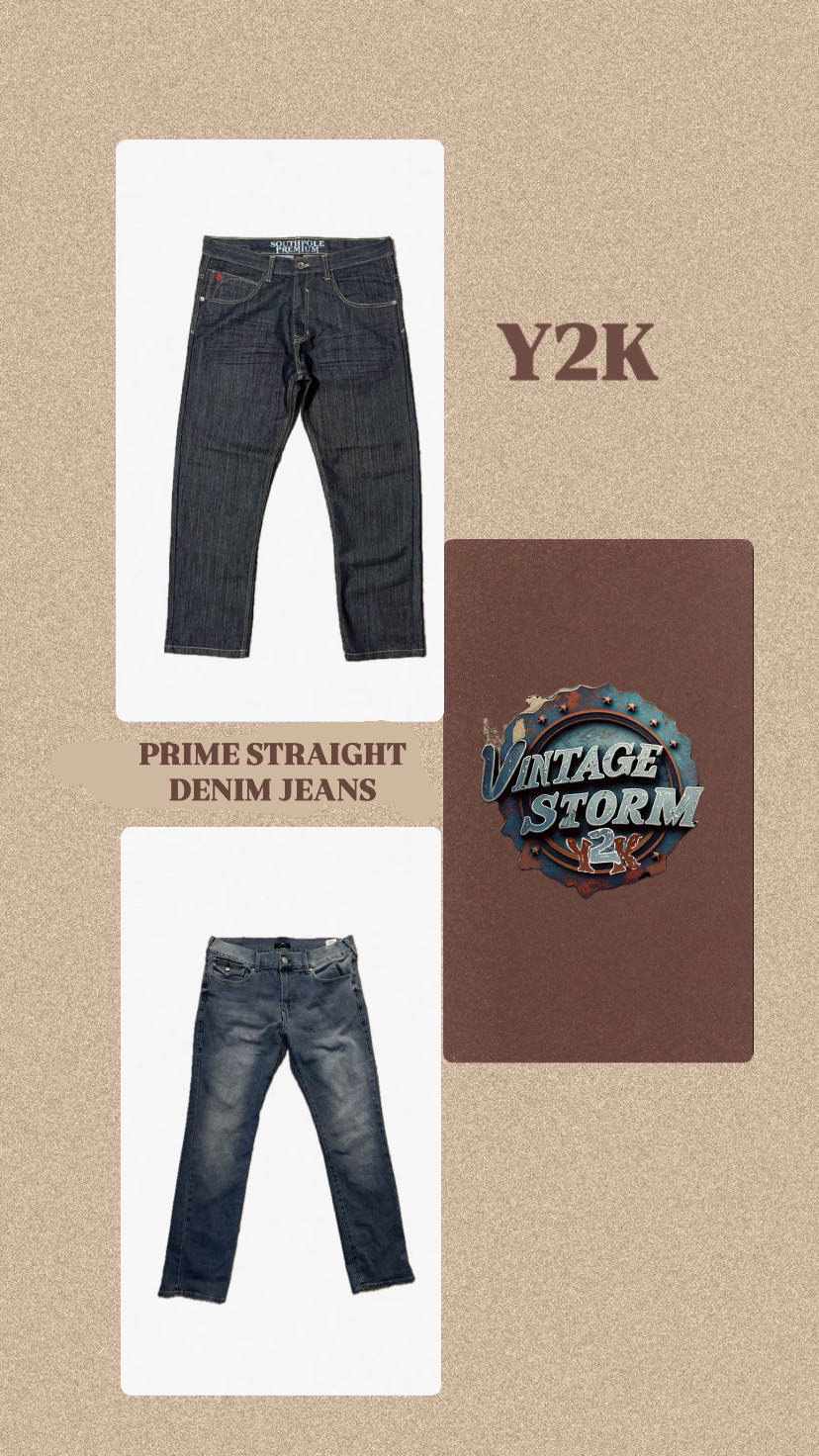 Jean droit en denim Y2k Prime