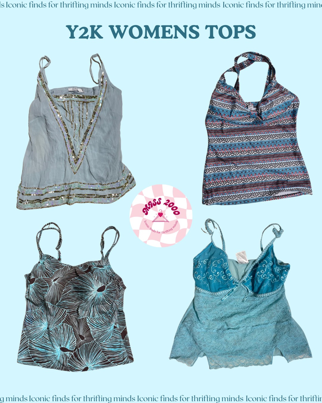 The Blue La Da Dee Collection: Y2K Women’s Tops