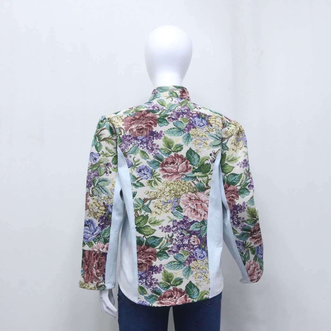 CR969 Upcycled Floral Tapestry Jacket