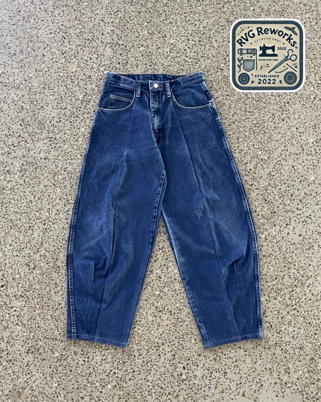 Upcycled Baggy Panelled LLW Jeans