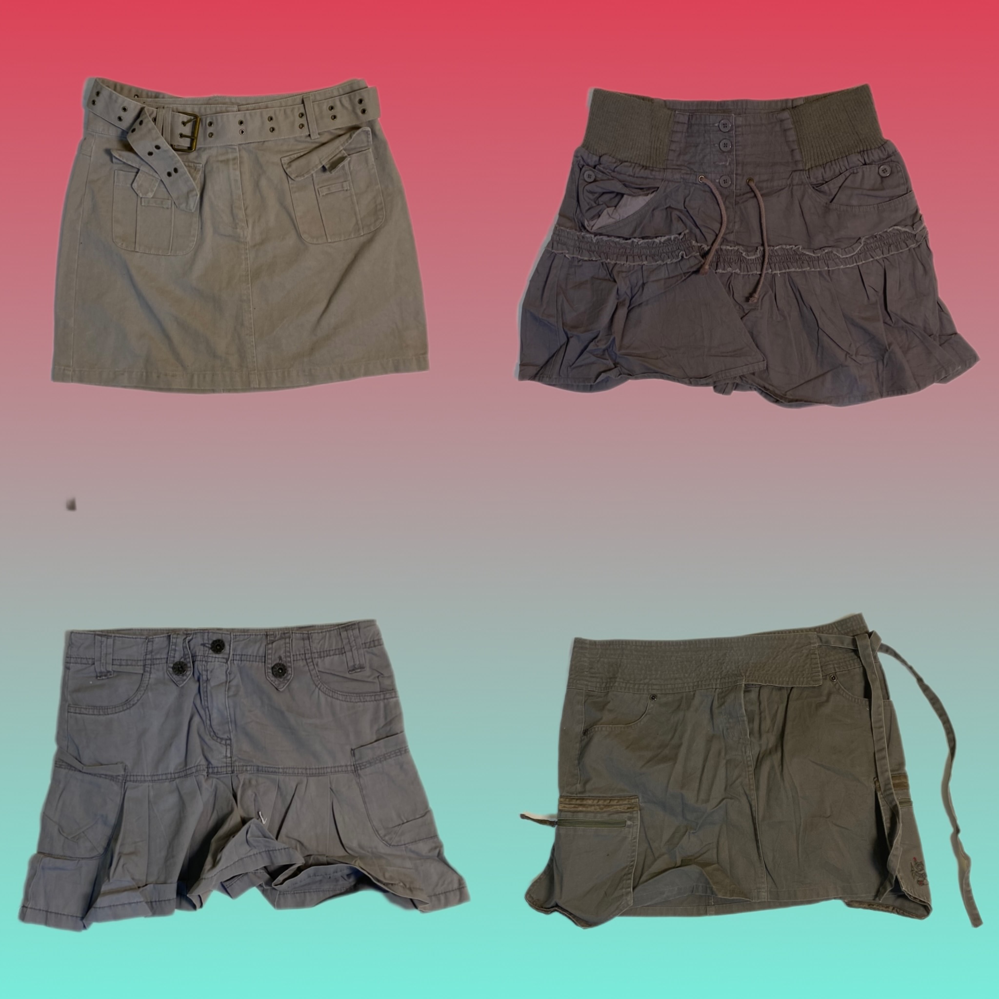 Y2K Cotton skirts (TS-1640)