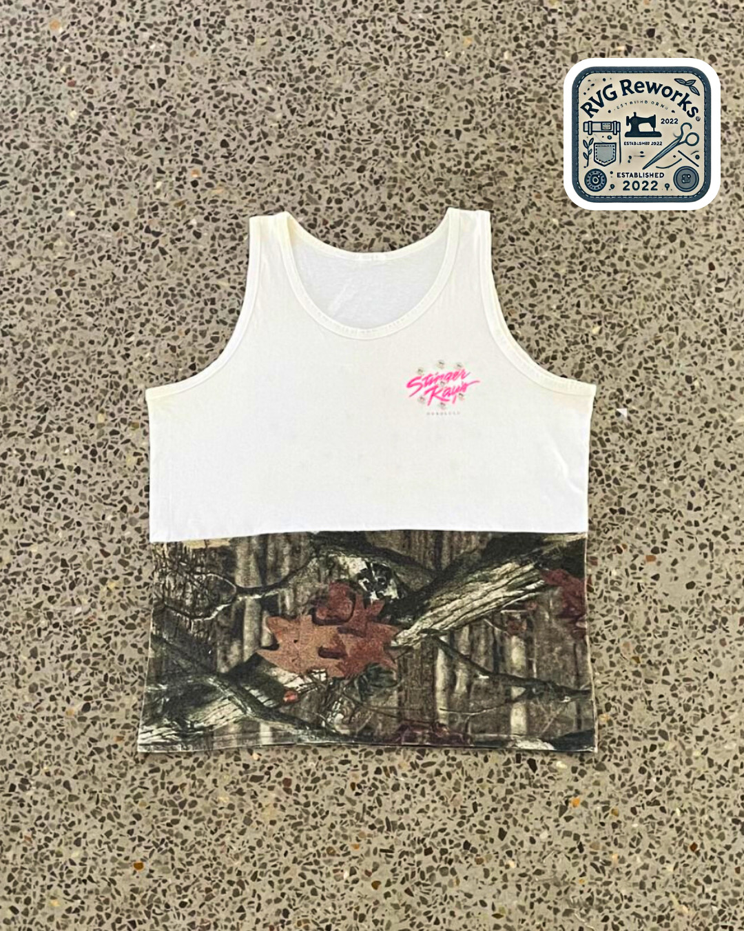 Upcycled Contrast Panel Tank