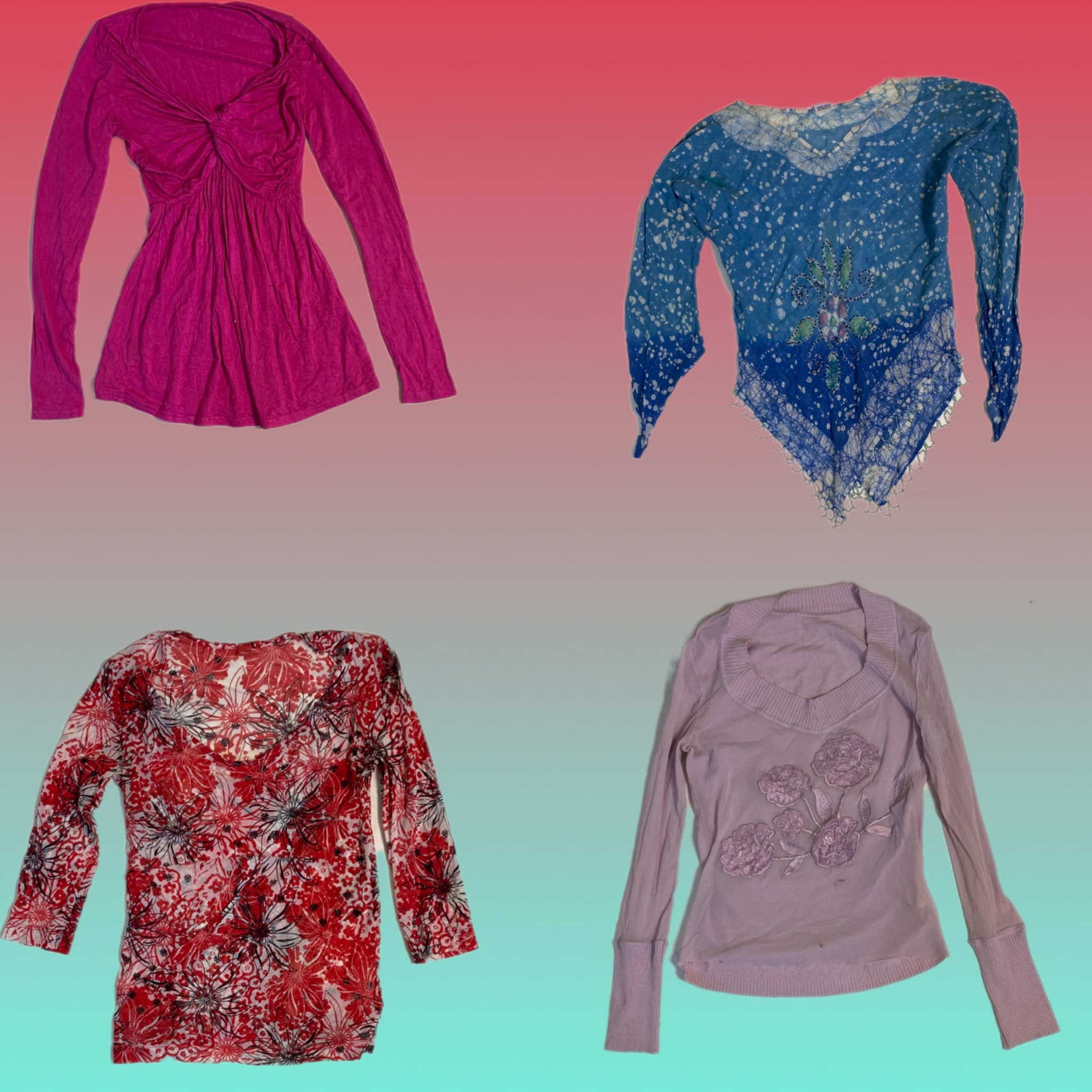 Haut à manches longues iconique Y2K (TS-1647)