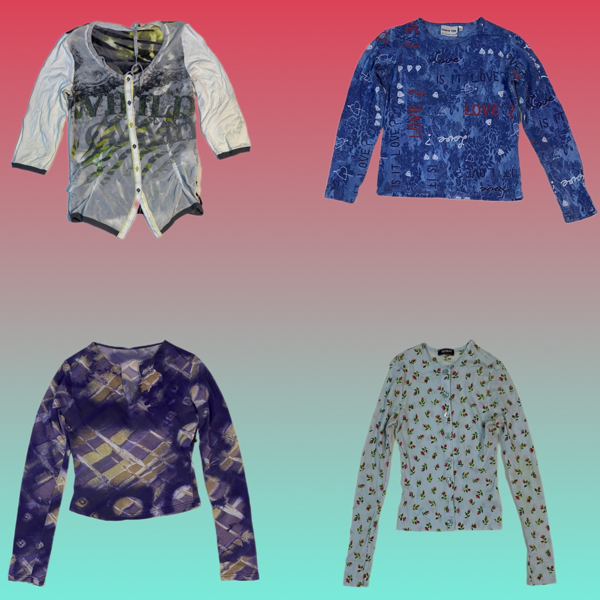 Y2K Unique Full sleeve tops (TS-1654)