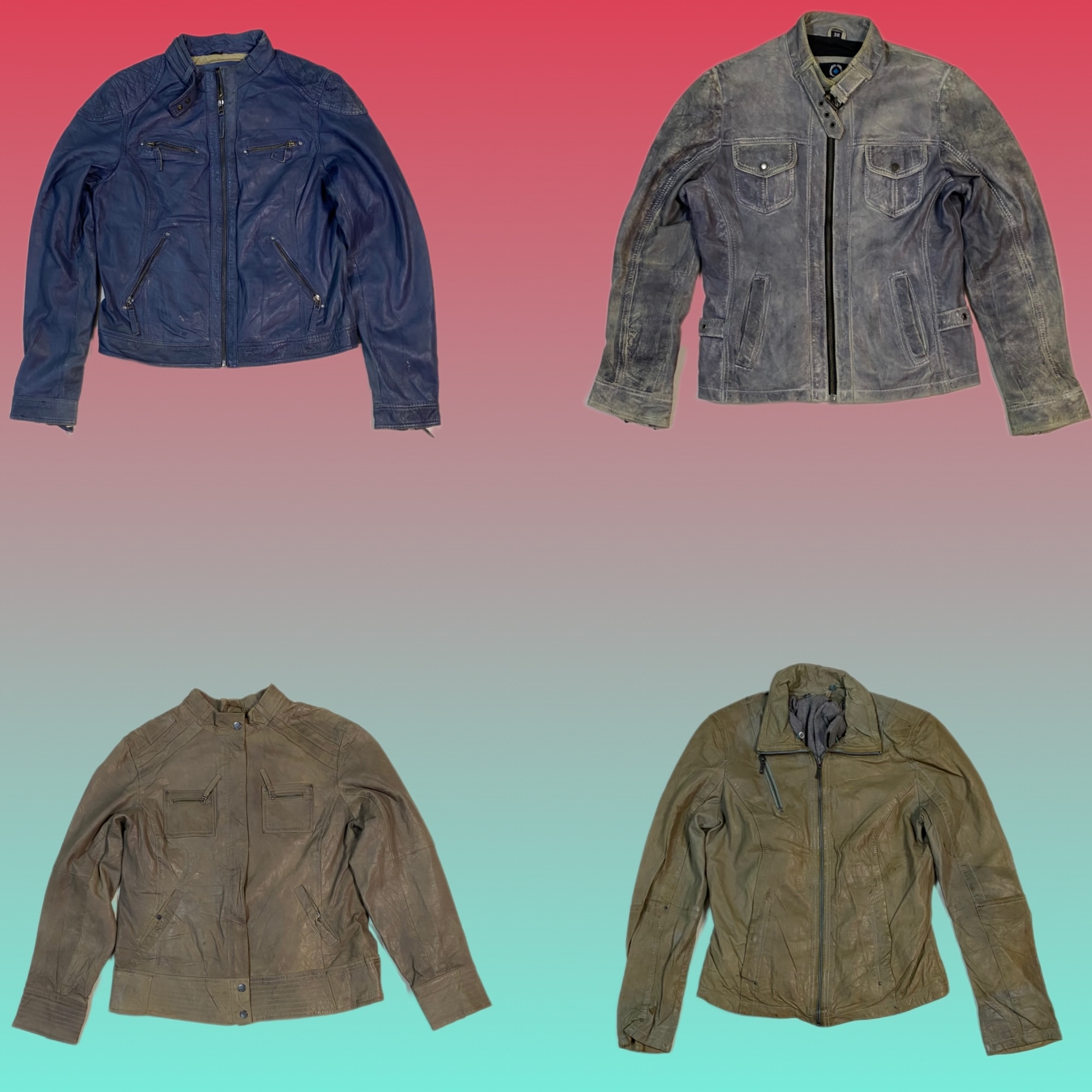 Y2K leather jacket (TS-1658)