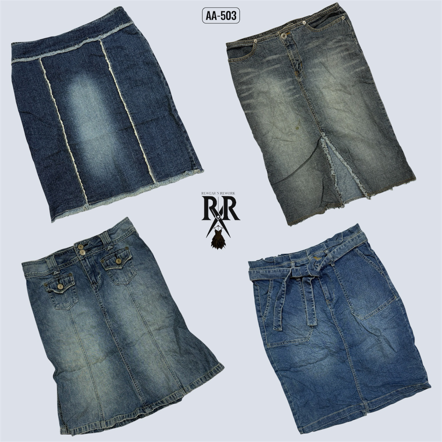 Y2K Britney Era Denim Midi Skirts (AA-503)