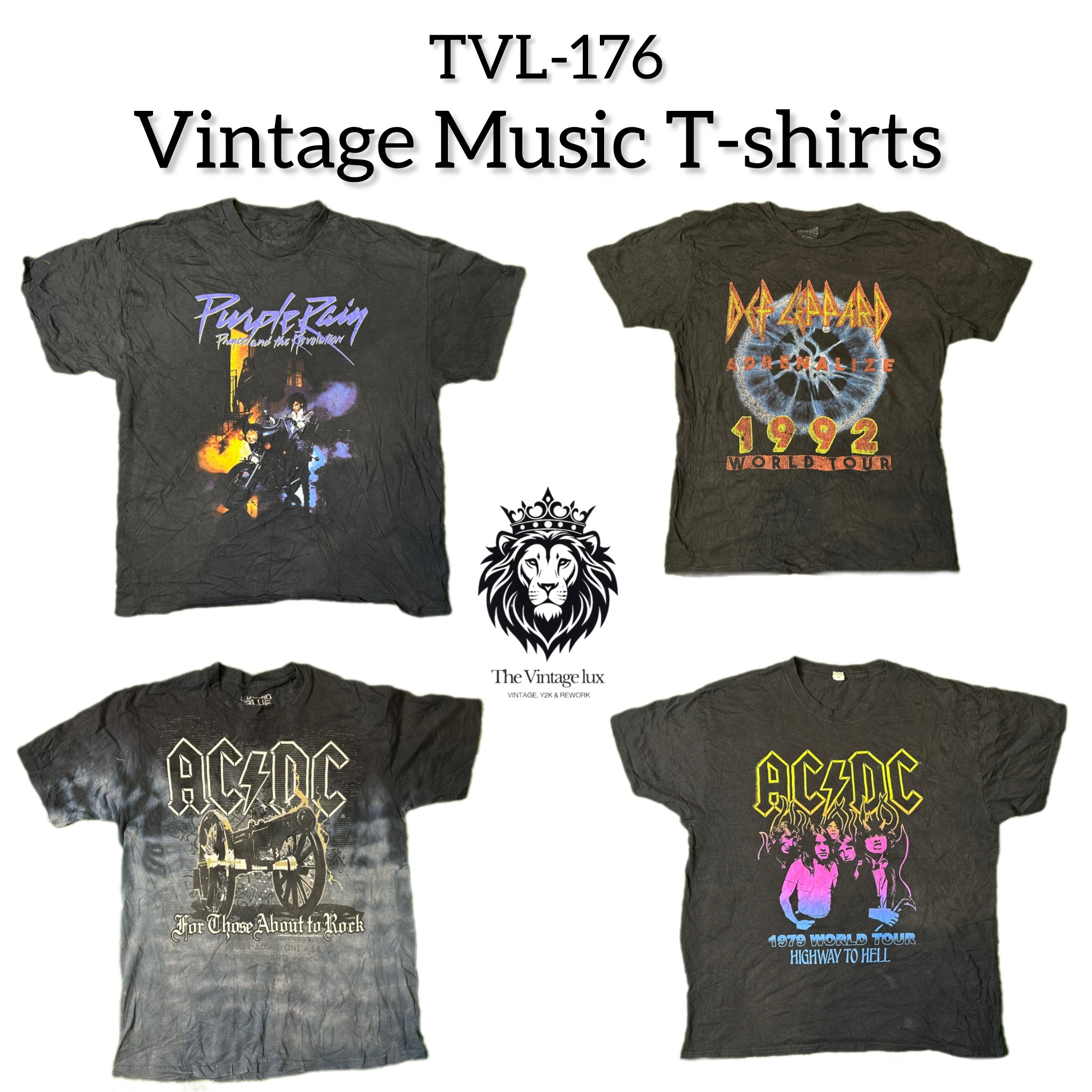 ヴィンテージ音楽Tシャツ (TVL-176)