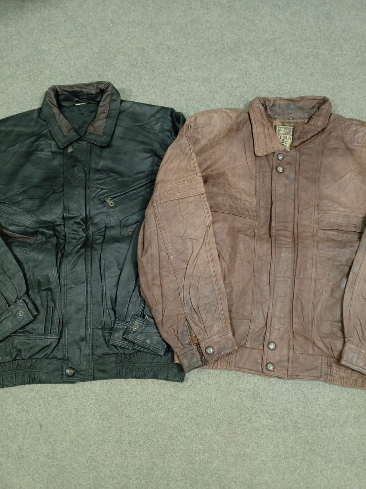 #201 メンズ ヴィンテージレザー ボンバージャケット