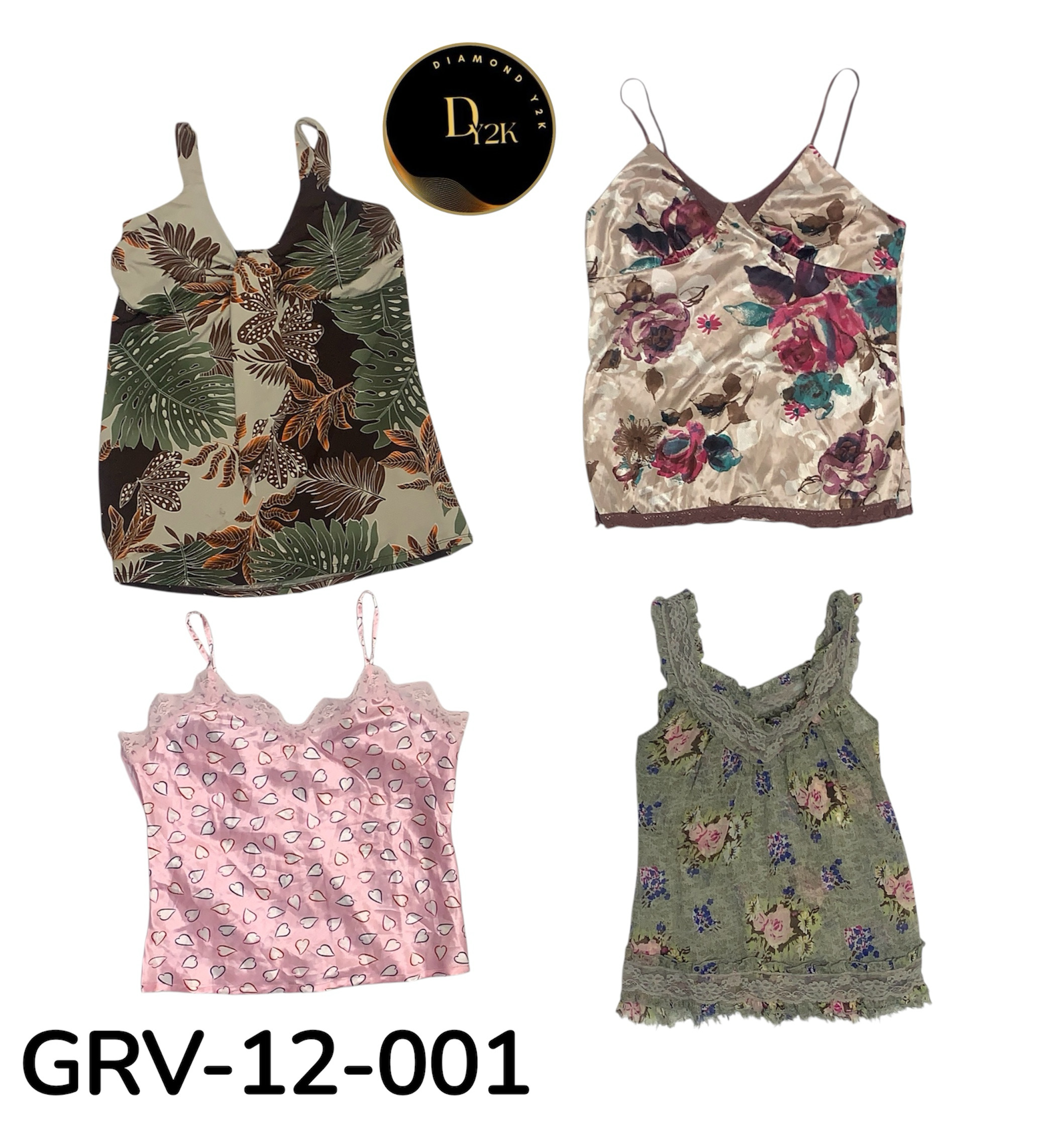 Y2K Cami Top – Retro 2000s Aesthetic (GRV-12-001)