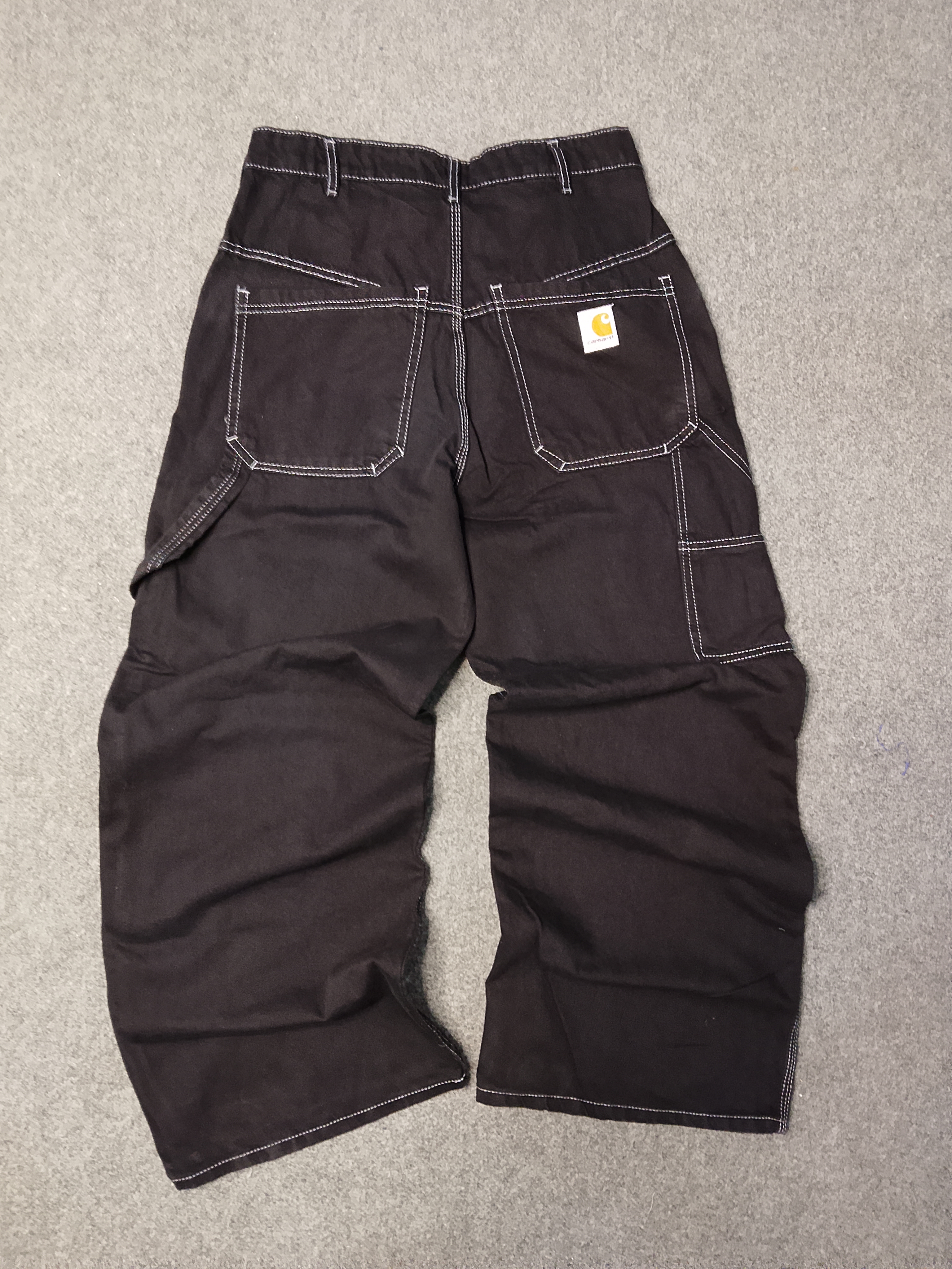 Pantalons de charpentier à genoux doubles style Carhartt rework